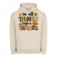 Pigment French Oak In all things give thanks Urban Hoodie - NancyCooperArtShop