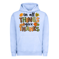 Pigment Grape Ice In all things give thanks Urban Hoodie - NancyCooperArtShop