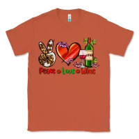 Copper peace love wine Classic Tee - AdoDesignShop