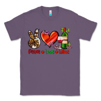 Lavender peace love wine Classic Tee - AdoDesignShop