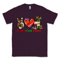 Plum peace love wine Classic Tee - AdoDesignShop