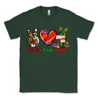 Sports Green peace love wine Classic Tee - AdoDesignShop