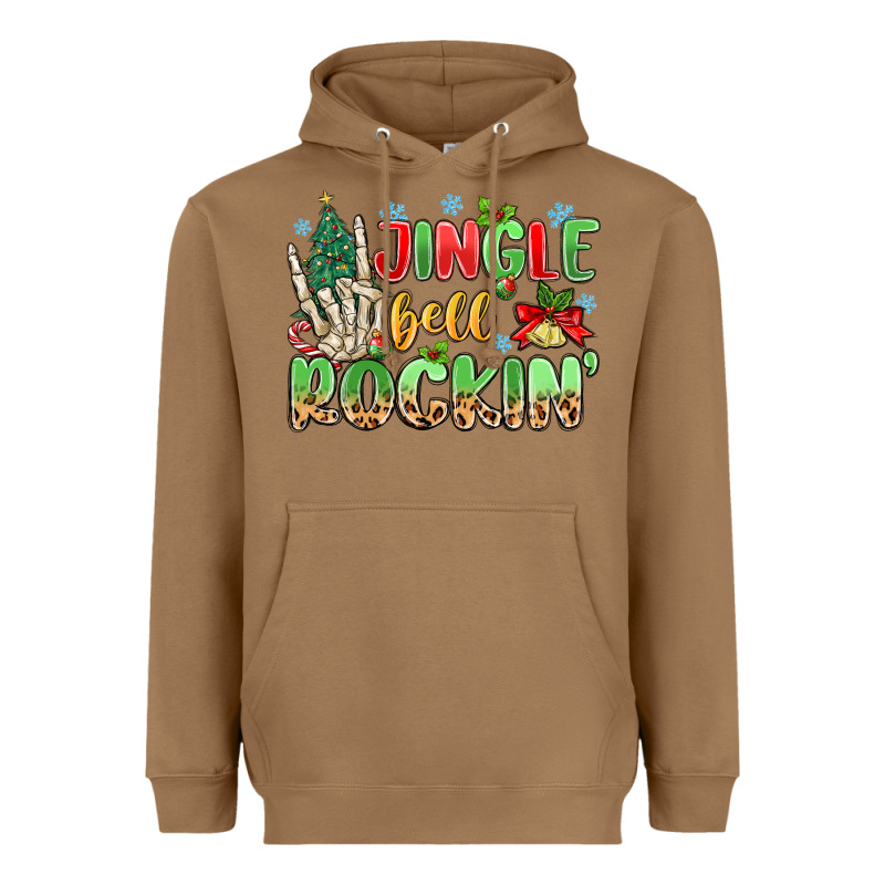 Jingle Bell Rockin' Heavyweight Hoodie by MaliasSmallBusiness | Teevron