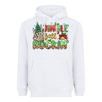 White jingle bell rockin' Heavyweight Hoodie - MaliasSmallBusiness