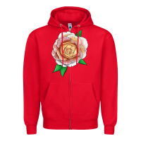 Red fun in the sun rose Zipper Hoodie - LillyAllenDesigns