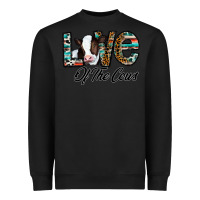 Black love of the cows Heavyweight Sweatshirt - CowhideDigitalArt