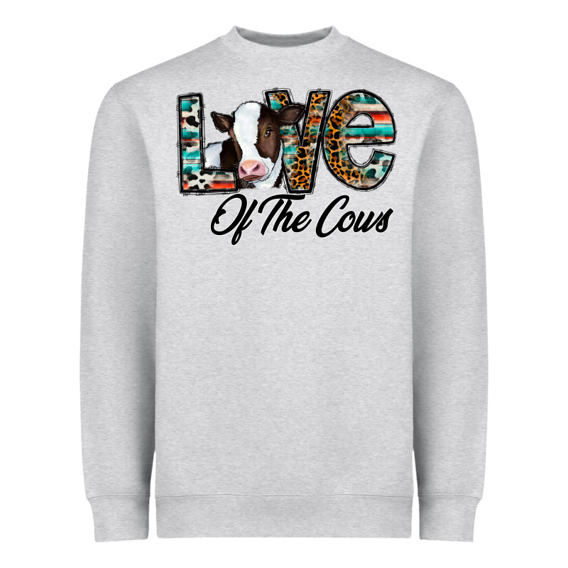 Love Of The Cows Heavyweight Sweatshirt by CowhideDigitalArt | Teevron