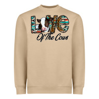 Mushroom love of the cows Heavyweight Sweatshirt - CowhideDigitalArt