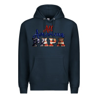 Navy all american papa Premium Hoodie - BarkalooDesign