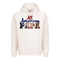 Pale Pink all american papa Premium Hoodie - BarkalooDesign