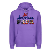 Purple all american papa Premium Hoodie - BarkalooDesign