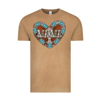 Vintage Camel mama heart cowhide Vintage Tee - CowhideDigitalArt