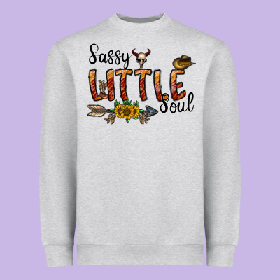 Sassy Little Soul Heavyweight Sweatshirt Designed By Cowhidedigitalart