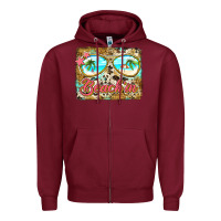 Burgundy beach'in sunglasses Zipper Hoodie - Jasminsmagicworld