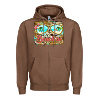 Chestnut beach'in sunglasses Zipper Hoodie - Jasminsmagicworld