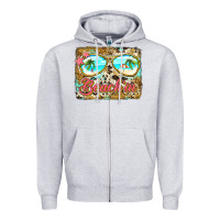 Heather Grey beach'in sunglasses Zipper Hoodie - Jasminsmagicworld
