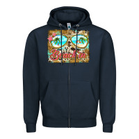 Navy beach'in sunglasses Zipper Hoodie - Jasminsmagicworld