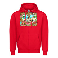 Red beach'in sunglasses Zipper Hoodie - Jasminsmagicworld
