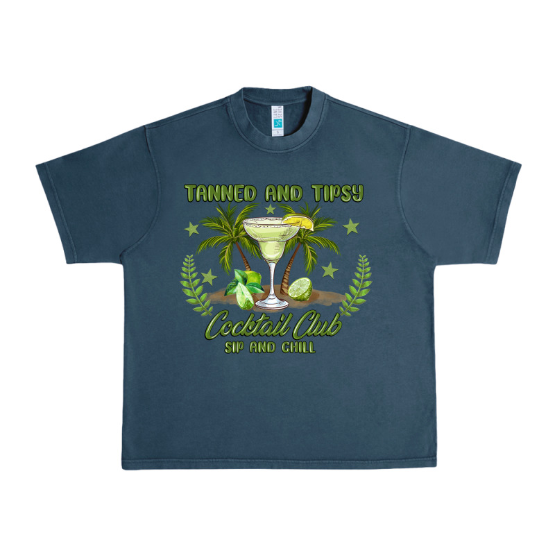 Tanned And Tipsy Cocktail Club Sip And Chill Urban Heavy Tee by JahusDesignShop | Teevron