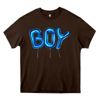 Chocolate Brown Balloon Boy Heavy Core Tee - Artiststas