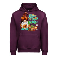 Mauve Wine Get your fat pants ready Urban Hoodie - NancyCooperArtShop