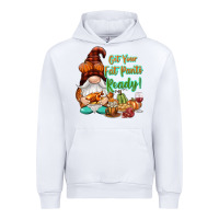 White Get your fat pants ready Urban Hoodie - NancyCooperArtShop