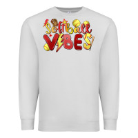 Dove Grey softball vibes Premium Sweatshirt - MaliasSmallBusiness