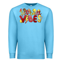 Ocean Blue softball vibes Premium Sweatshirt - MaliasSmallBusiness
