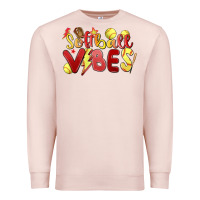 Pale Pink softball vibes Premium Sweatshirt - MaliasSmallBusiness