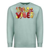 Seafoam softball vibes Premium Sweatshirt - MaliasSmallBusiness