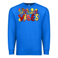True Royal softball vibes Premium Sweatshirt - MaliasSmallBusiness