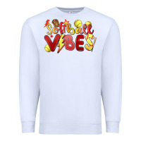 White softball vibes Premium Sweatshirt - MaliasSmallBusiness