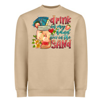 Mushroom drink in my hand toes in the sand Heavyweight Sweatshirt - HRA Design Shop