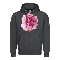 Smoke all dressed up rose Zipper Hoodie - LillyAllenDesigns