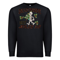 Black dead inside but jolly af Premium Sweatshirt - MaliasSmallBusiness