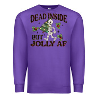 Purple dead inside but jolly af Premium Sweatshirt - MaliasSmallBusiness