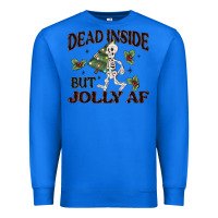True Royal dead inside but jolly af Premium Sweatshirt - MaliasSmallBusiness