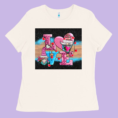 V.d Love Gnomes Ladies Tee Designed By Adodesignshop