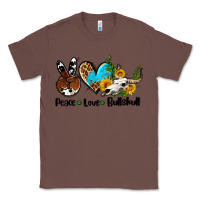 Chestnut peace love  bullskull Classic Tee - AdoDesignShop