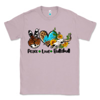 Lilac peace love  bullskull Classic Tee - AdoDesignShop