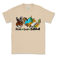 Mushroom peace love  bullskull Classic Tee - AdoDesignShop