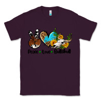Plum peace love  bullskull Classic Tee - AdoDesignShop