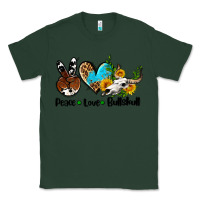 Sports Green peace love  bullskull Classic Tee - AdoDesignShop