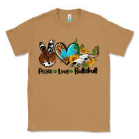 Toasted Coconut peace love  bullskull Classic Tee - AdoDesignShop