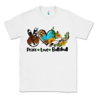 White peace love  bullskull Classic Tee - AdoDesignShop