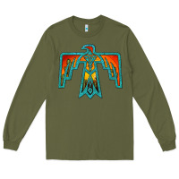 Army Green thunderbird Long Sleeve Tee - JahusDesignShop