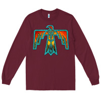 Burgundy thunderbird Long Sleeve Tee - JahusDesignShop