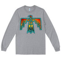 Heather Grey thunderbird Long Sleeve Tee - JahusDesignShop