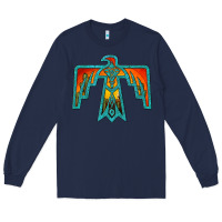 Navy thunderbird Long Sleeve Tee - JahusDesignShop