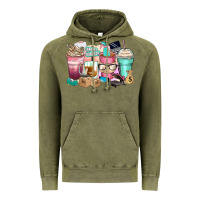 Vintage Olive small business coffee cups Vintage Hoodie - Zillion Design Studio